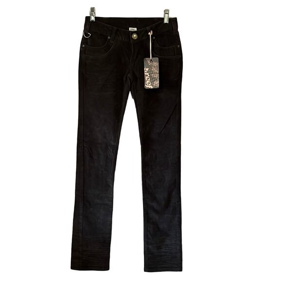 Reef Dark Gray Corduroy Skinny Jeans NWT Juniors Size 25/1 Low Rise Preppy - Picture 1 of 13